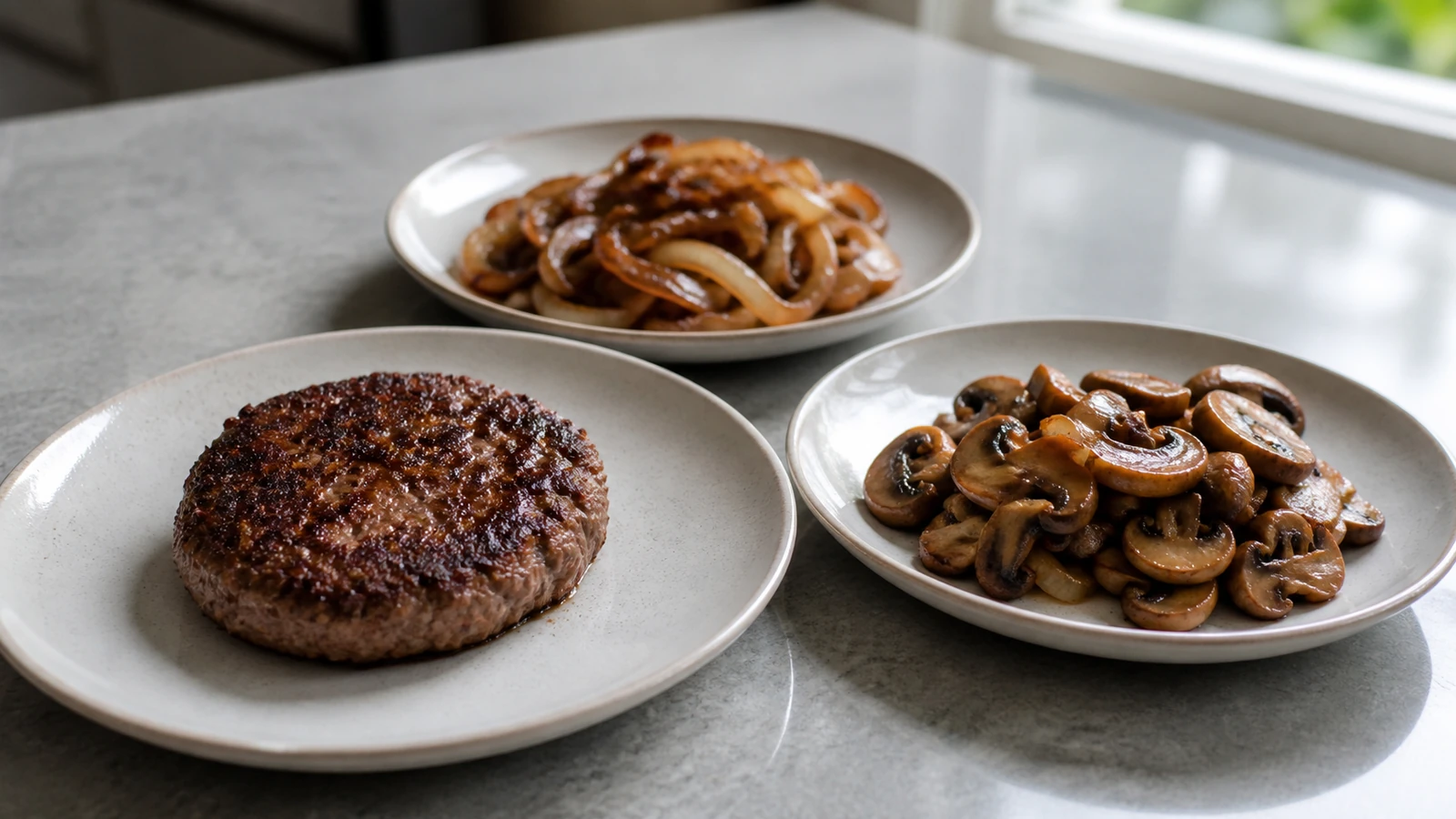 Détail cuisine lié à Maîtriser la cuisson des garnitures pour burger