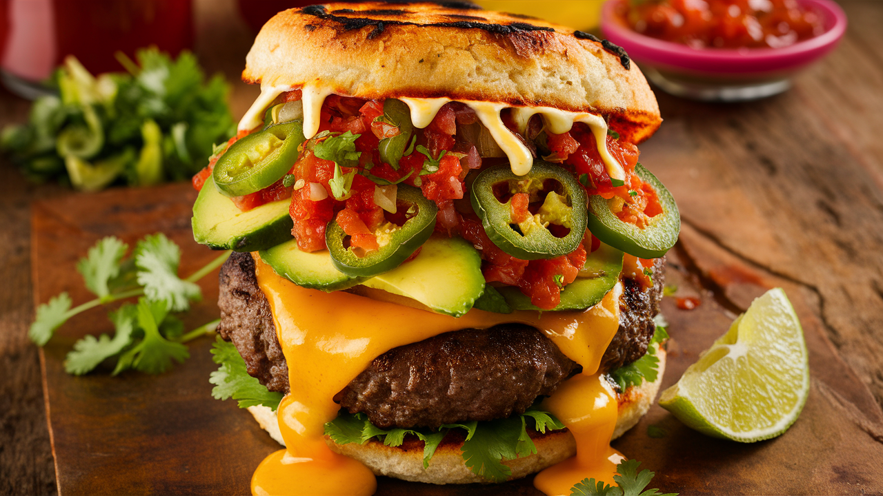 découvrez notre burger mexicain, une véritable explosion de saveurs épicées qui éveillera vos papilles. savourez une combinaison parfaite d'ingrédients frais et relevés, pour une expérience culinaire inoubliable qui vous transportera au cœur du mexique.