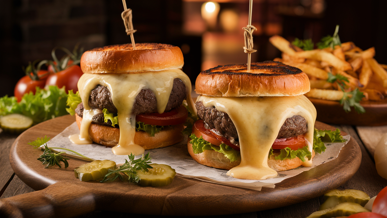 découvrez l'alliance parfaite entre le classique burger et le fromage à raclette fondant dans notre création unique de burgers gourmands à la raclette. une expérience culinaire savoureuse qui ravira vos papilles à chaque bouchée.