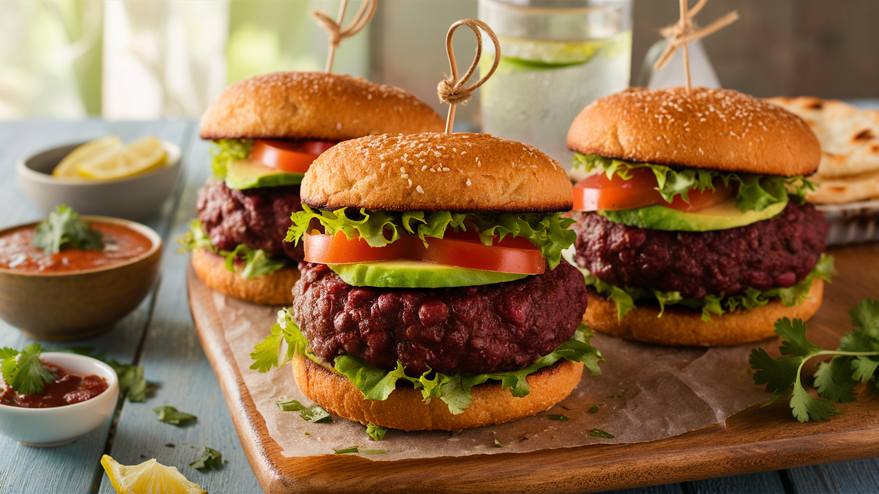 découvrez une délicieuse recette de burgers végétariens aux haricots rouges, inspirée du fameux rajma curry. idéale pour une alimentation saine et savoureuse, cette version réinvente un classique indien avec des saveurs riches et une texture irrésistible. parfait pour surprendre vos invités ou savourer un repas réconfortant!