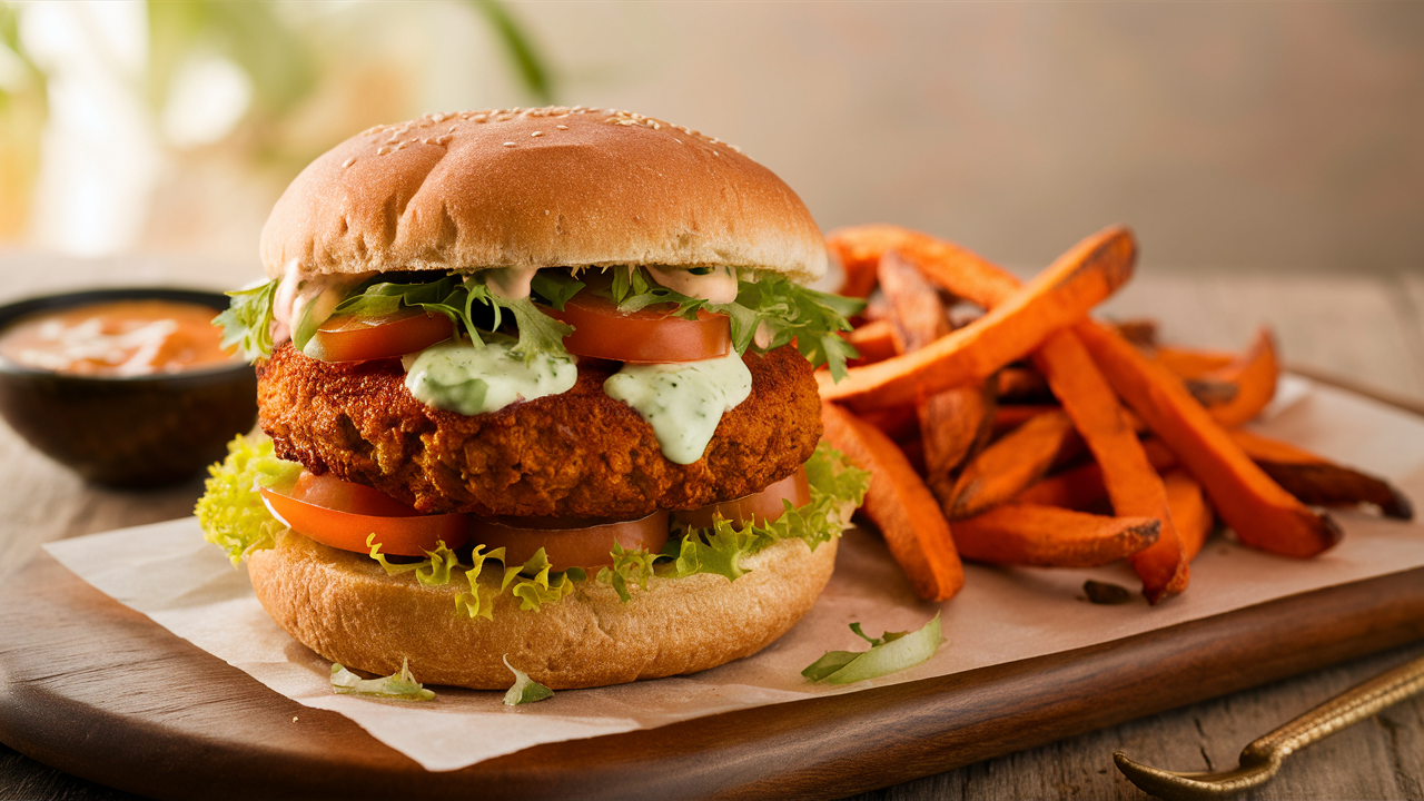 savourez nos burgers de falafels épicés, une délicieuse fusion de saveurs garnies de légumes frais et de sauces savoureuses. parfaits pour un repas sain et gourmand, ces burgers végétariens ajoutent une touche de piquant à votre menu. à découvrir absolument!