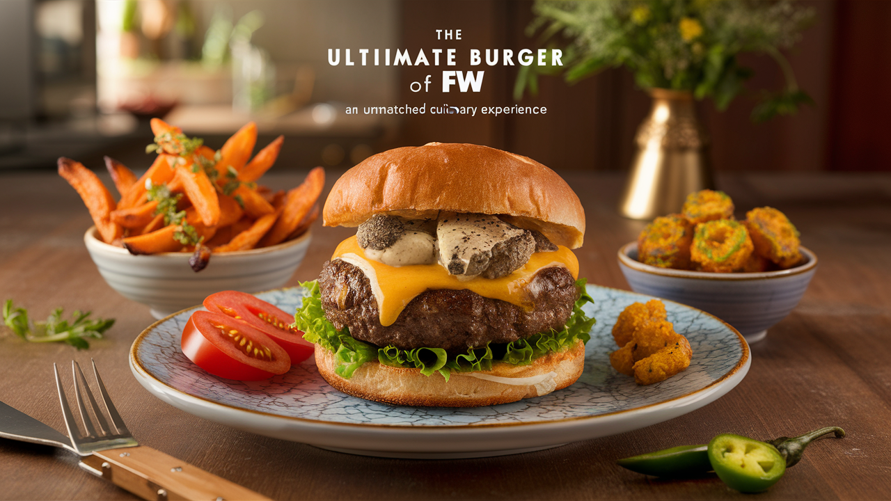 découvrez le burger ultime de f&w, une expérience culinaire inégalée qui marie saveurs exquises et ingrédients de qualité. savourez chaque bouchée et laissez-vous séduire par cette création gastronomique sans pareille.