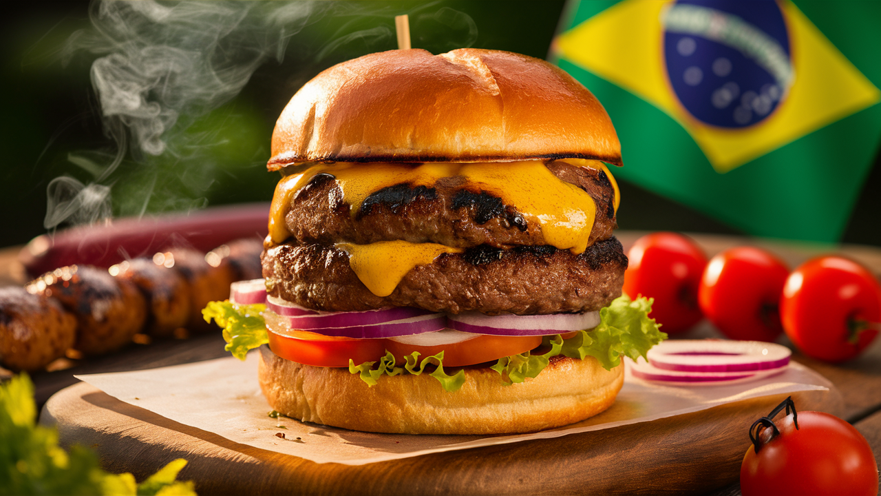 découvrez le burger brésilien à la braise, un délice savoureux alliant viande juteuse et épices exotiques, grillé à la perfection pour offrir une expérience culinaire unique qui éveillera vos sens.