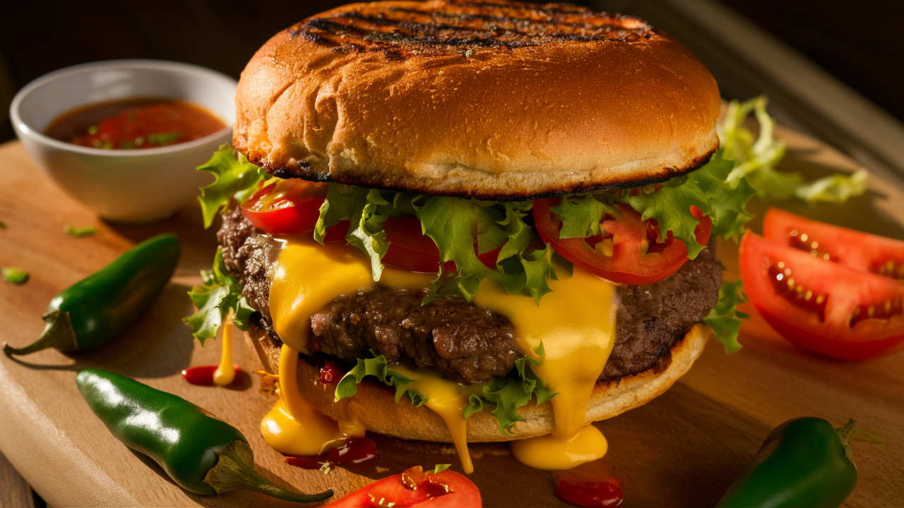 découvrez nos savoureux burgers écrasés aux piments hatch, une fusion parfaite de saveurs épicées et de tendres viandes. chaque bouchée vous transporte au cœur d'une expérience gustative unique qui éveillera vos papilles. idéal pour les amateurs de sensations fortes !